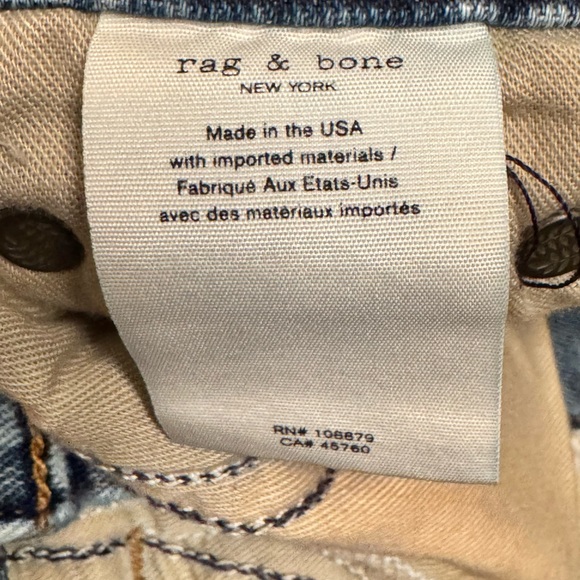 Rag & Bone Nina Skinny Leg Blue Jeans SZ 24 NWT - Picture 11 of 13